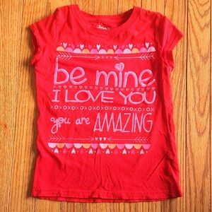 Circo Red Short Sleeve Tee with Valentine's Design